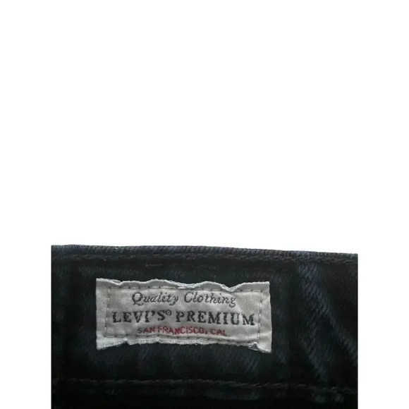 Levi's Premium Black Wedgie Straight 5-Pocket Design Pants Size 24 - Picture 9 of 10